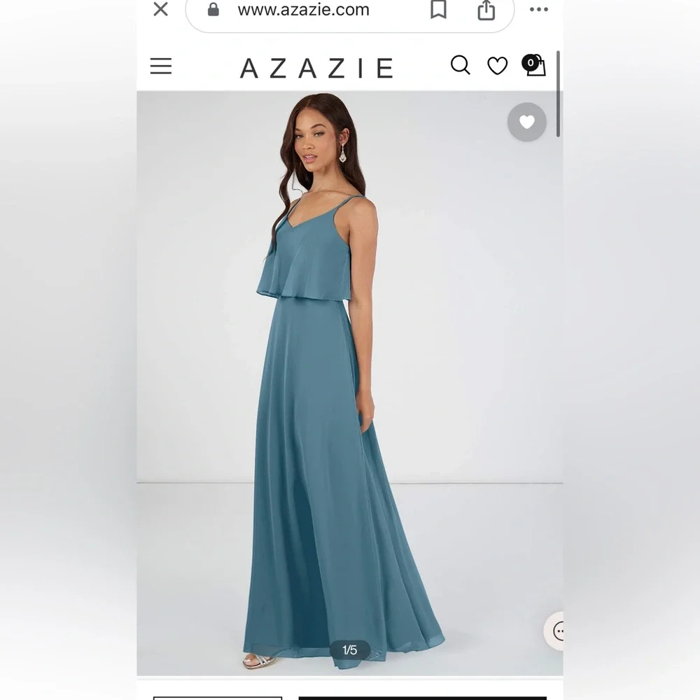 Plus Size Azazie Bermuda Bridesmaid Dress Desiree - Picture 2 of 3